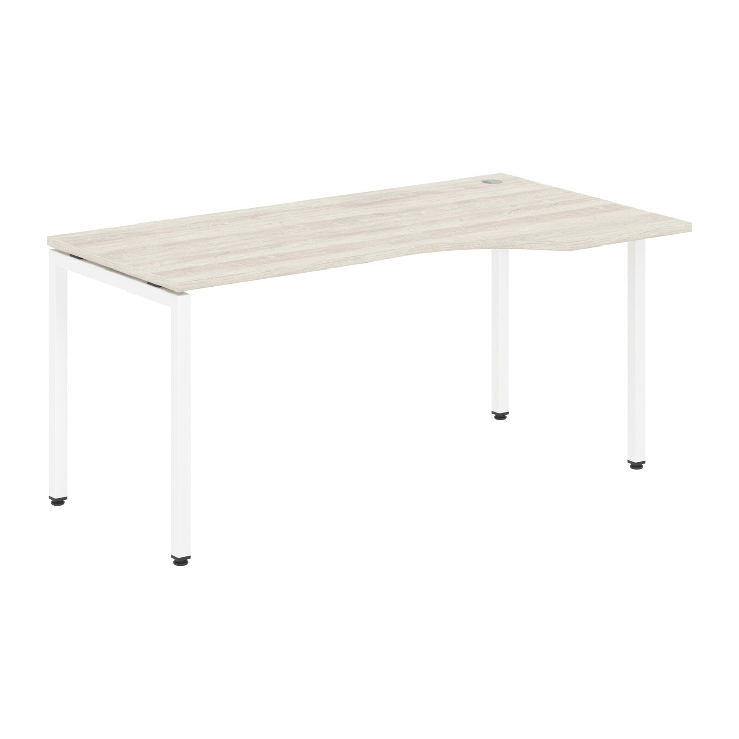 L SHAPE DESK MADE IN 25MM MFC TOP, E1 LAMINATE CHIPBOARD WITH WOODEN MODESTY PANEL 40X40MM METAL U SHAPE FRAMES by Treejar | Souqify