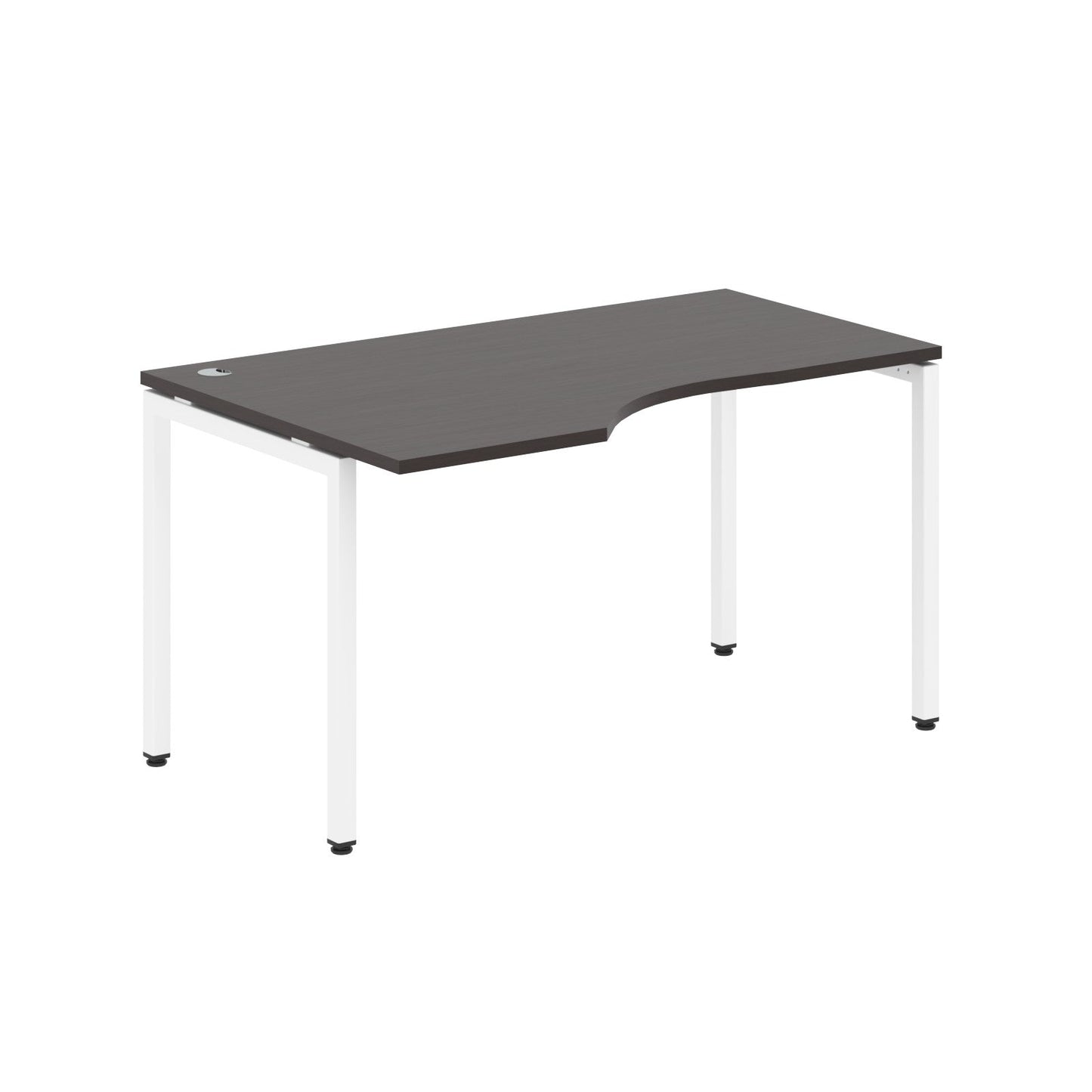 L SHAPE DESK MADE IN 25MM MFC TOP, E1 LAMINATE CHIPBOARD WITH WOODEN MODESTY PANEL 40X40MM METAL U SHAPE FRAMES by Treejar | Souqify