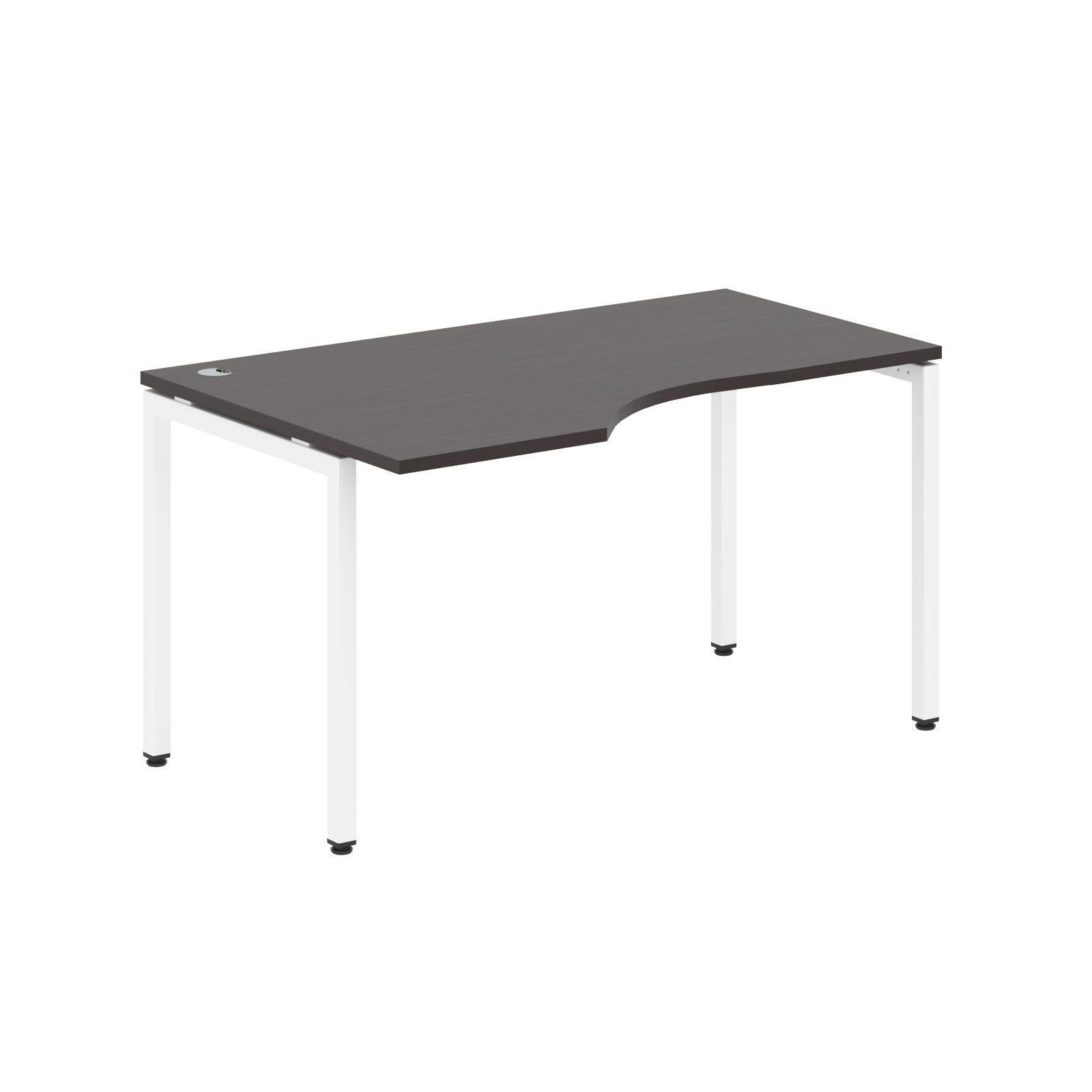 L SHAPE DESK MADE IN 25MM MFC TOP, E1 LAMINATE CHIPBOARD WITH WOODEN MODESTY PANEL 40X40MM METAL U SHAPE FRAMES by Treejar | Souqify