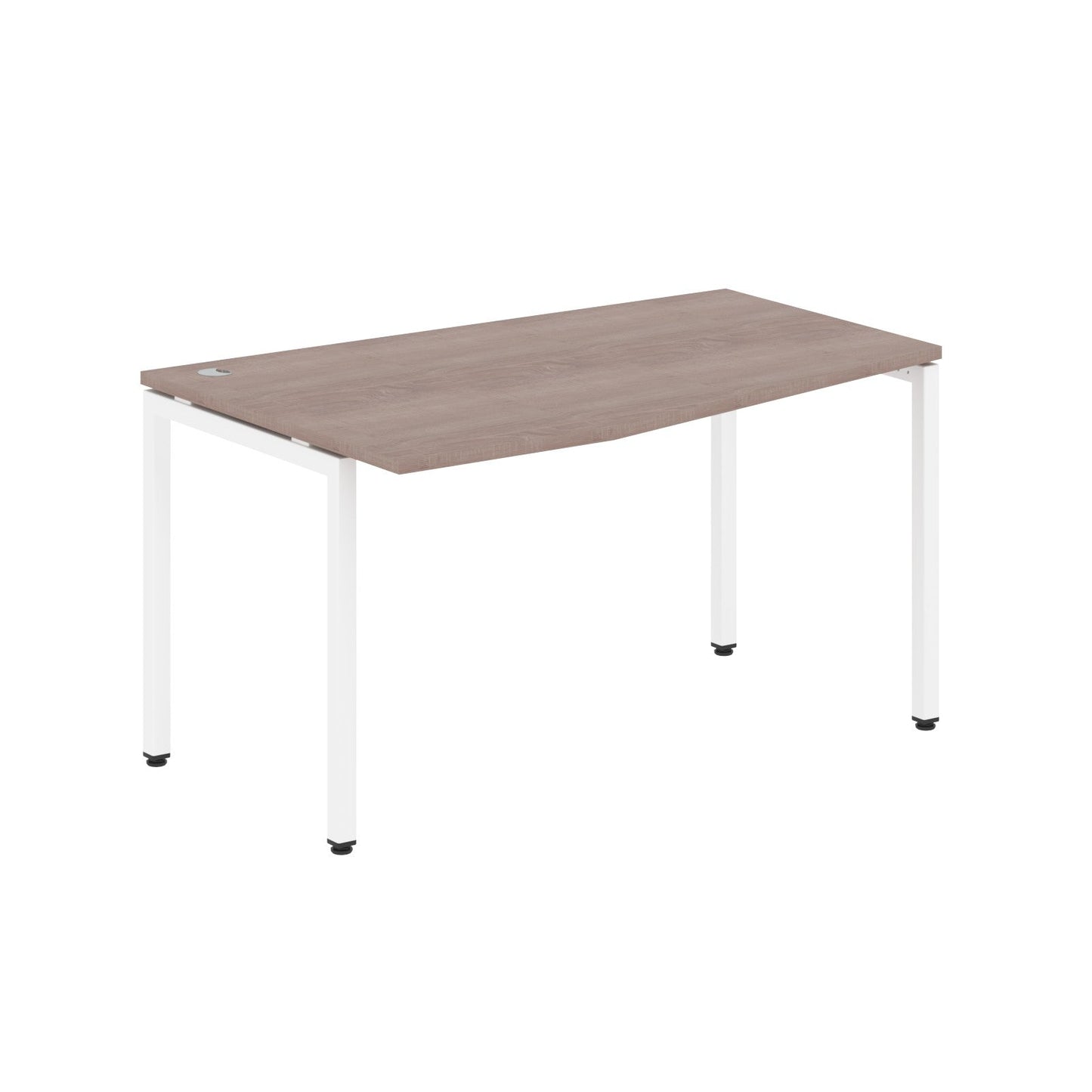 L SHAPE DESK MADE IN 25MM MFC TOP, E1 LAMINATE CHIPBOARD WITH WOODEN MODESTY PANEL 40X40MM METAL U SHAPE FRAMES by Treejar | Souqify