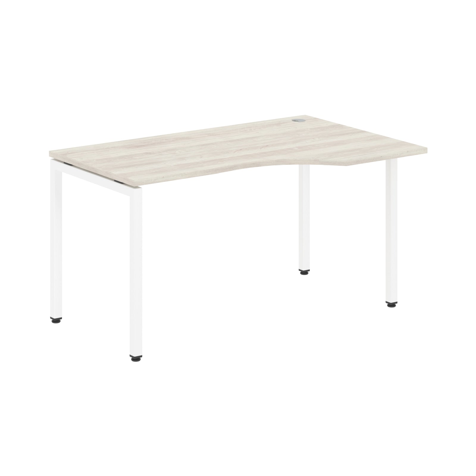 L SHAPE DESK MADE IN 25MM MFC TOP, E1 LAMINATE CHIPBOARD WITH WOODEN MODESTY PANEL 40X40MM METAL U SHAPE FRAMES by Treejar | Souqify