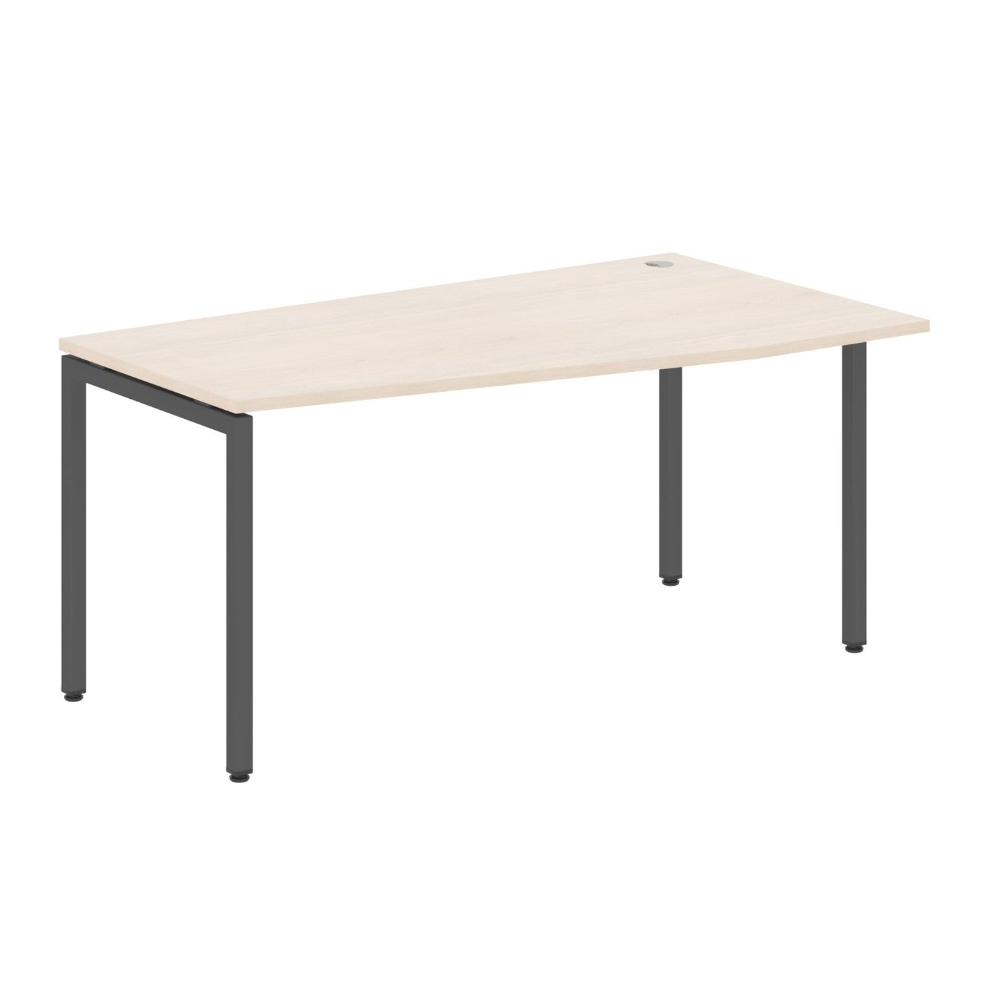 L SHAPE DESK MADE IN 25MM MFC TOP, E1 LAMINATE CHIPBOARD WITH WOODEN MODESTY PANEL 40X40MM METAL U SHAPE FRAMES by Treejar | Souqify