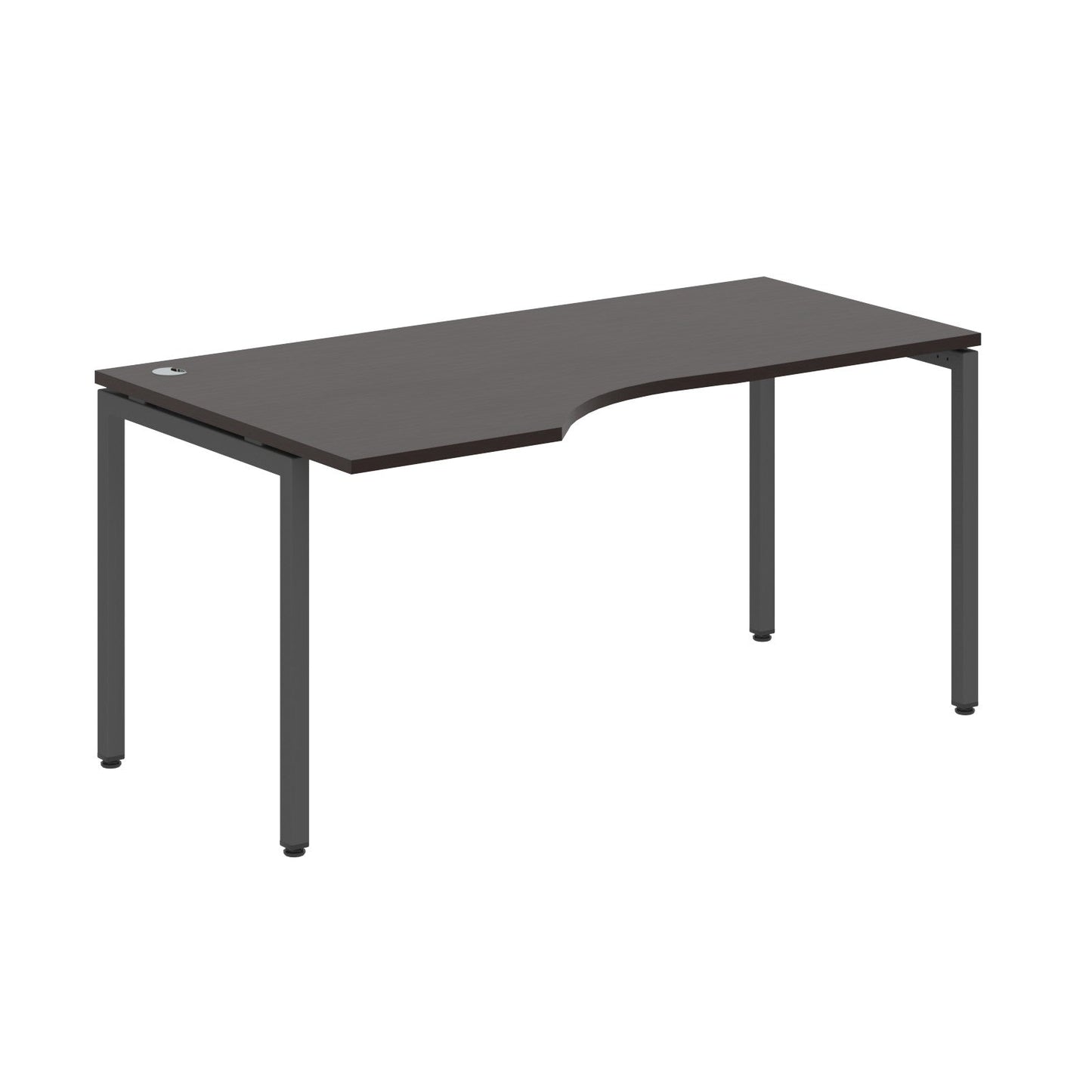 L SHAPE DESK MADE IN 25MM MFC TOP, E1 LAMINATE CHIPBOARD WITH WOODEN MODESTY PANEL 40X40MM METAL U SHAPE FRAMES by Treejar | Souqify