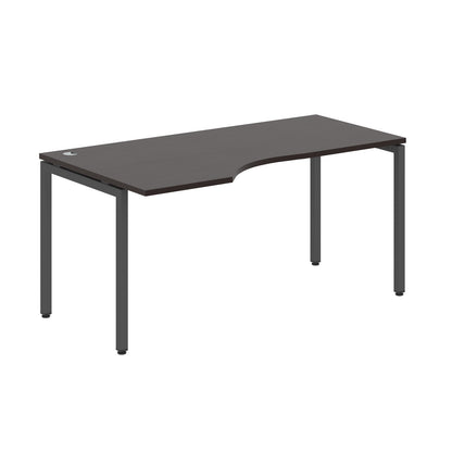 L SHAPE DESK MADE IN 25MM MFC TOP, E1 LAMINATE CHIPBOARD WITH WOODEN MODESTY PANEL 40X40MM METAL U SHAPE FRAMES by Treejar | Souqify