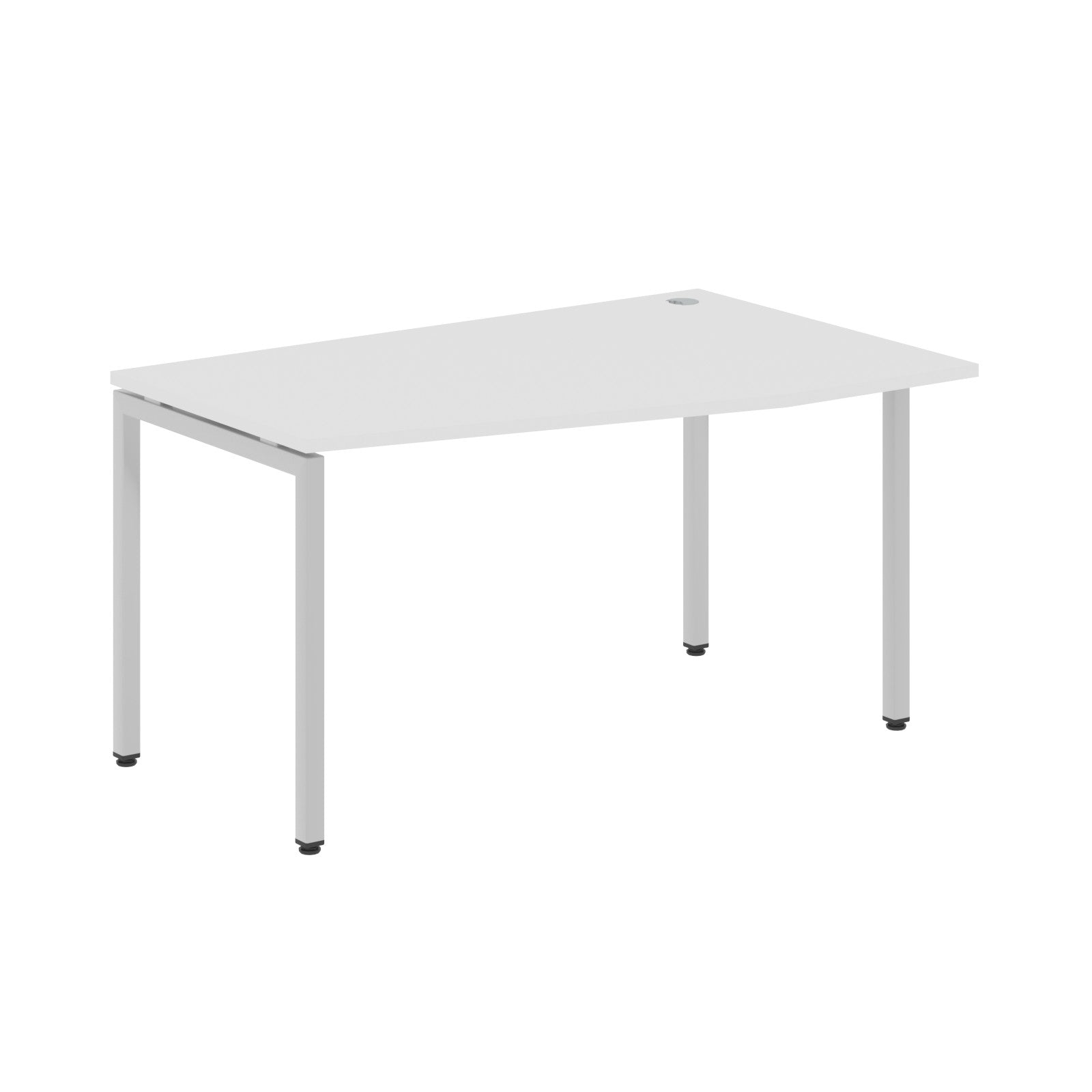 L SHAPE DESK MADE IN 25MM MFC TOP, E1 LAMINATE CHIPBOARD WITH WOODEN MODESTY PANEL 40X40MM METAL U SHAPE FRAMES by Treejar | Souqify