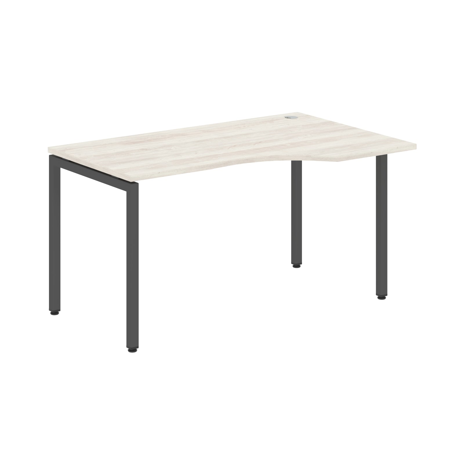 L SHAPE DESK MADE IN 25MM MFC TOP, E1 LAMINATE CHIPBOARD WITH WOODEN MODESTY PANEL 40X40MM METAL U SHAPE FRAMES by Treejar | Souqify