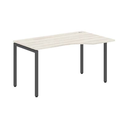 L SHAPE DESK MADE IN 25MM MFC TOP, E1 LAMINATE CHIPBOARD WITH WOODEN MODESTY PANEL 40X40MM METAL U SHAPE FRAMES by Treejar | Souqify