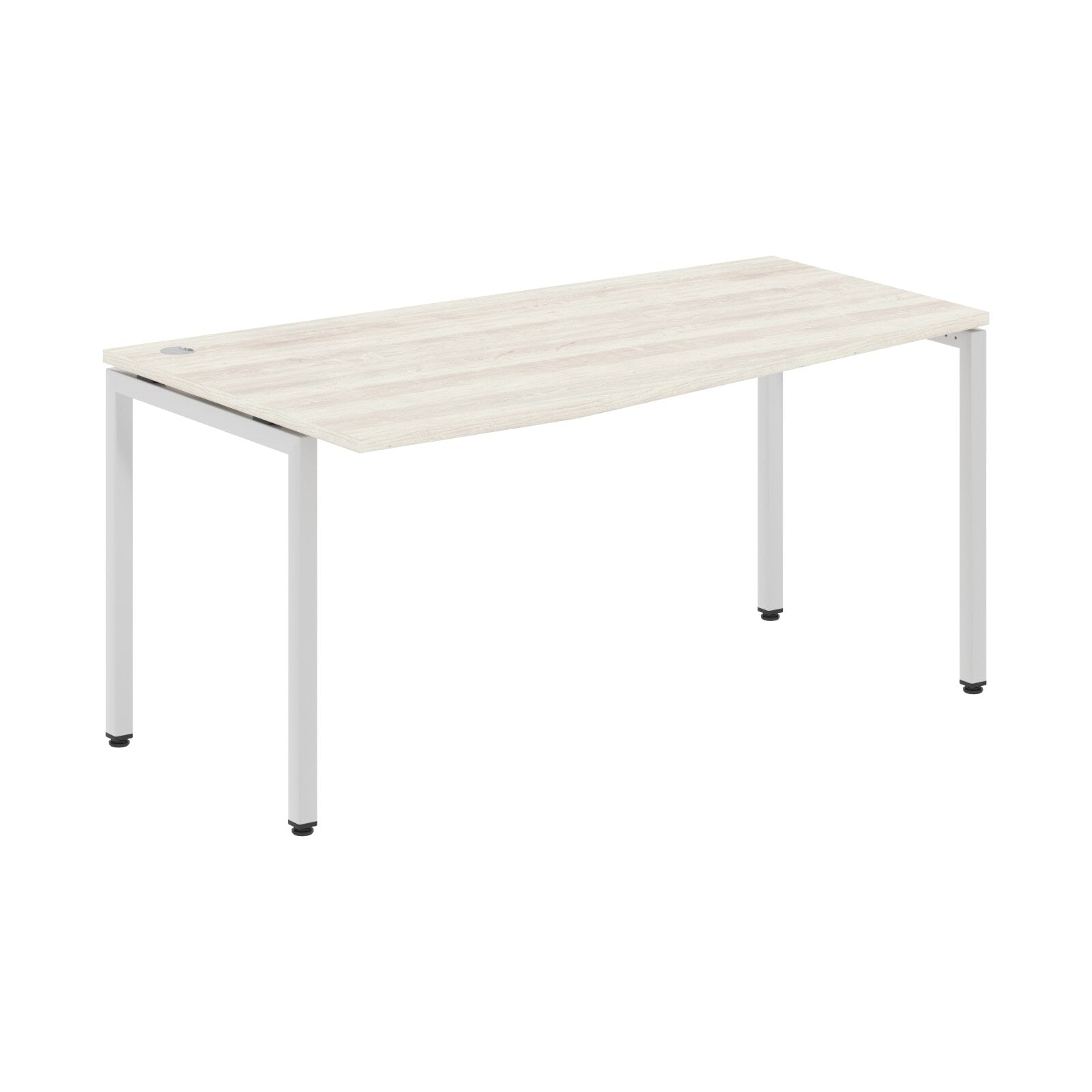 L SHAPE DESK MADE IN 25MM MFC TOP, E1 LAMINATE CHIPBOARD WITH WOODEN MODESTY PANEL 40X40MM METAL U SHAPE FRAMES by Treejar | Souqify