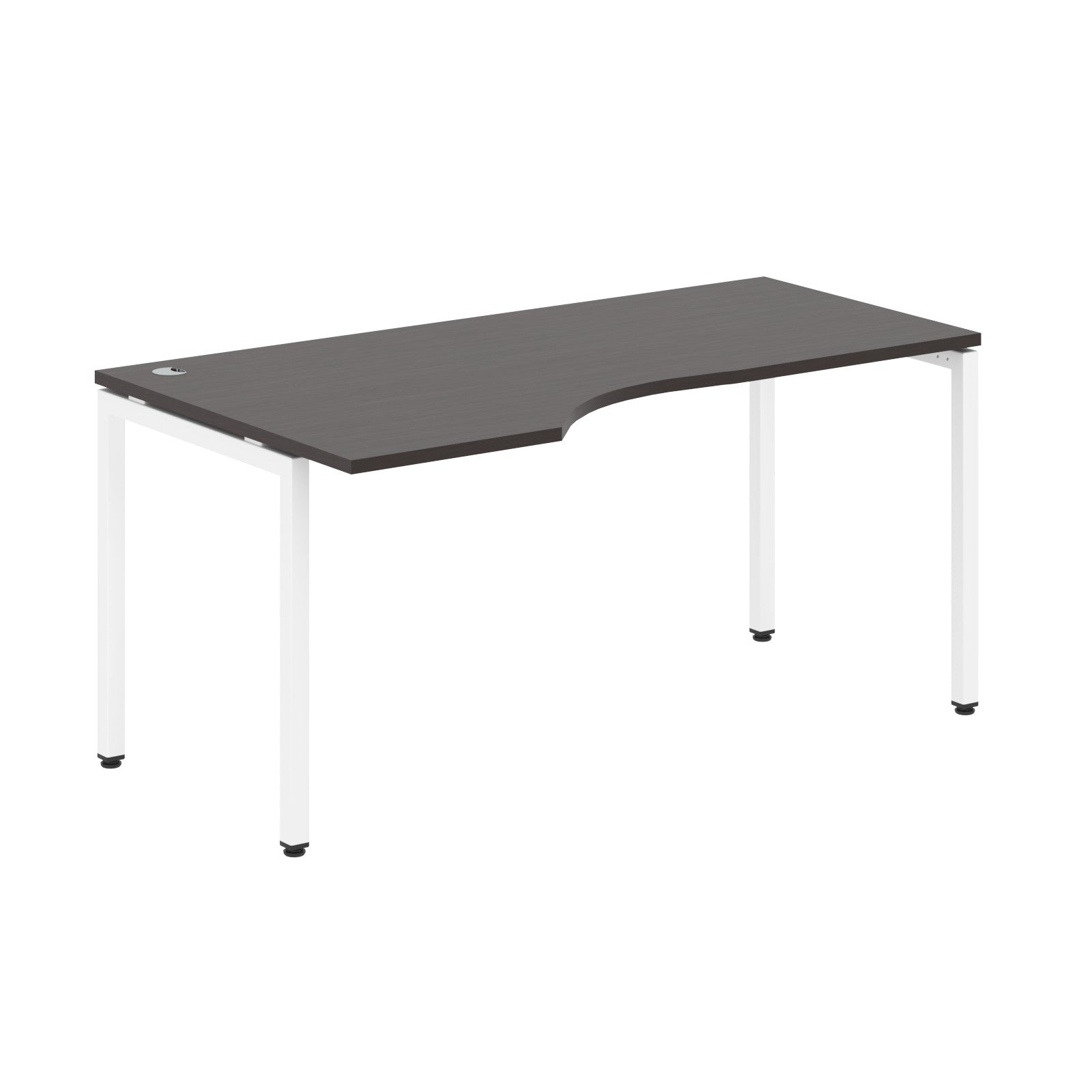 L SHAPE DESK MADE IN 25MM MFC TOP, E1 LAMINATE CHIPBOARD WITH WOODEN MODESTY PANEL 40X40MM METAL U SHAPE FRAMES by Treejar | Souqify