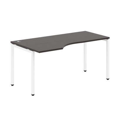 L SHAPE DESK MADE IN 25MM MFC TOP, E1 LAMINATE CHIPBOARD WITH WOODEN MODESTY PANEL 40X40MM METAL U SHAPE FRAMES by Treejar | Souqify