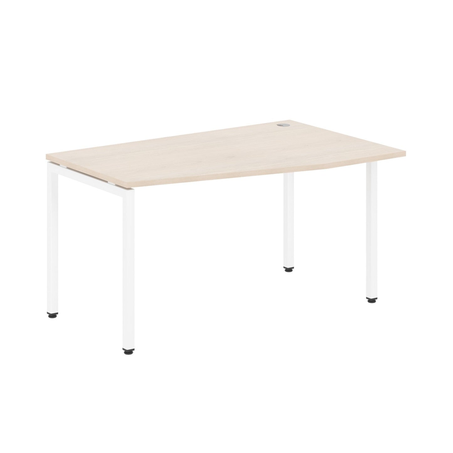 L SHAPE DESK MADE IN 25MM MFC TOP, E1 LAMINATE CHIPBOARD WITH WOODEN MODESTY PANEL 40X40MM METAL U SHAPE FRAMES by Treejar | Souqify