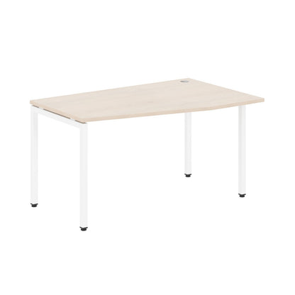 L SHAPE DESK MADE IN 25MM MFC TOP, E1 LAMINATE CHIPBOARD WITH WOODEN MODESTY PANEL 40X40MM METAL U SHAPE FRAMES by Treejar | Souqify