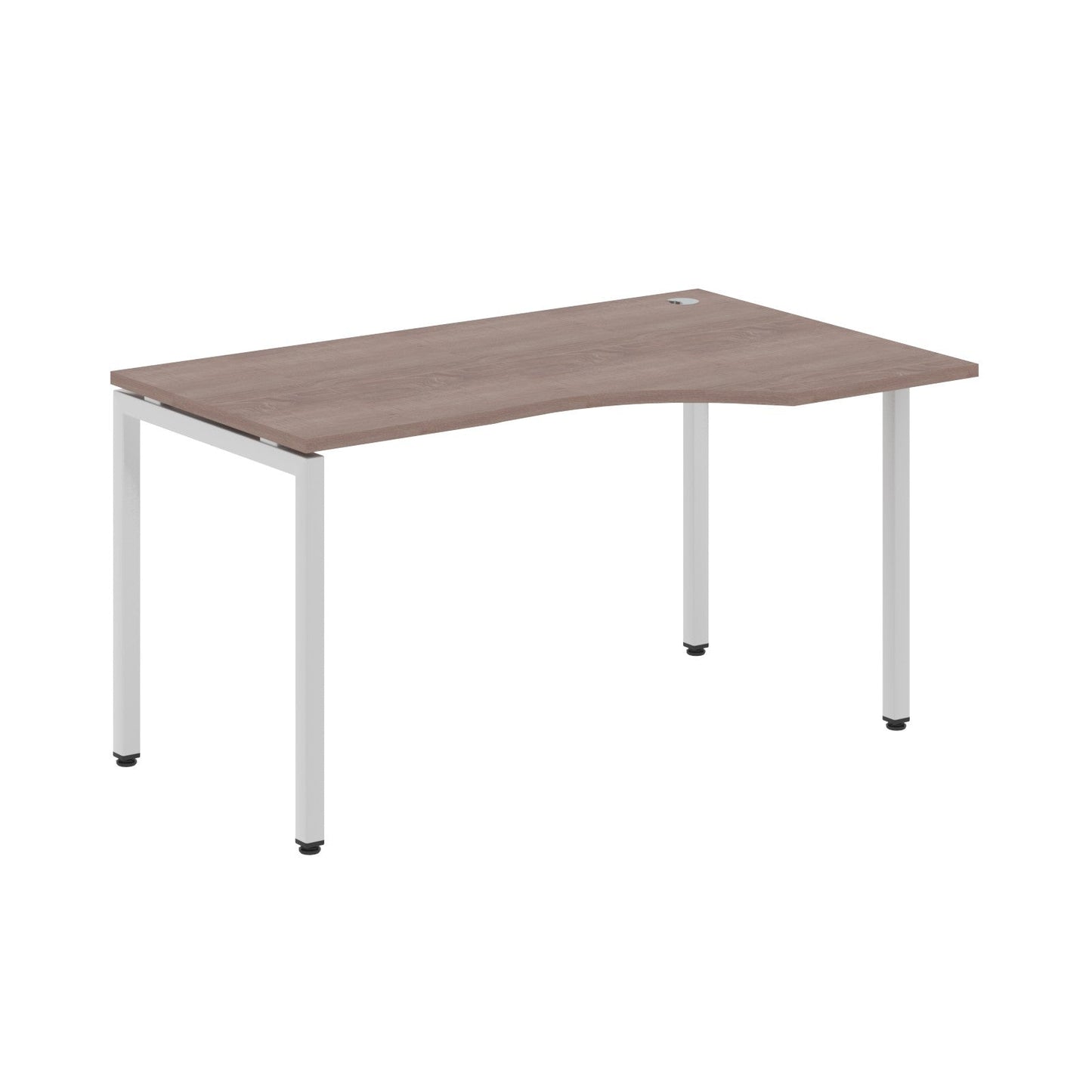 L SHAPE DESK MADE IN 25MM MFC TOP, E1 LAMINATE CHIPBOARD WITH WOODEN MODESTY PANEL 40X40MM METAL U SHAPE FRAMES by Treejar | Souqify