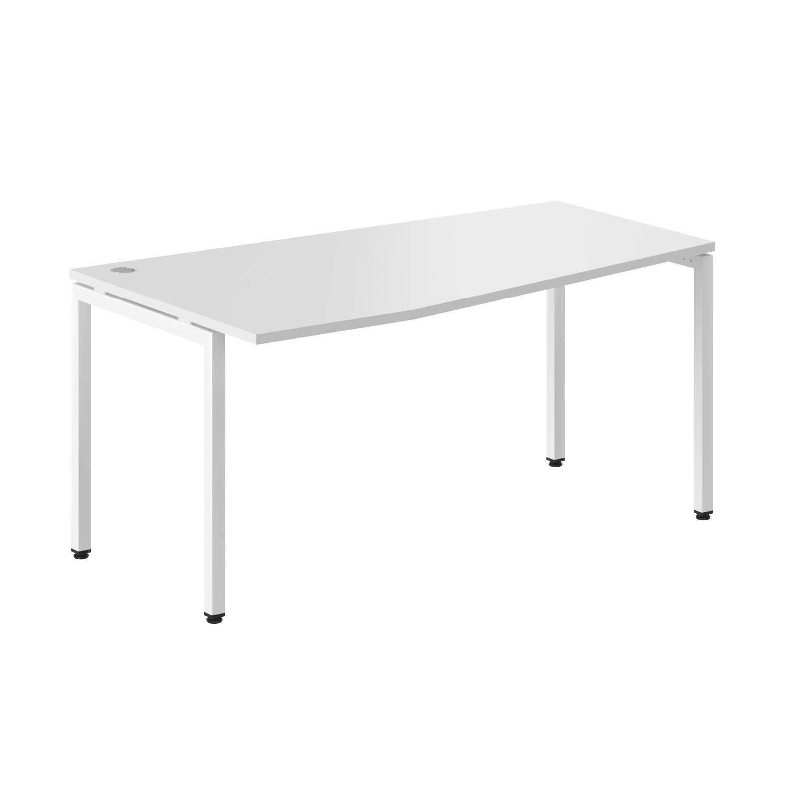 L SHAPE DESK MADE IN 25MM MFC TOP, E1 LAMINATE CHIPBOARD WITH WOODEN MODESTY PANEL 40X40MM METAL U SHAPE FRAMES by Treejar | Souqify