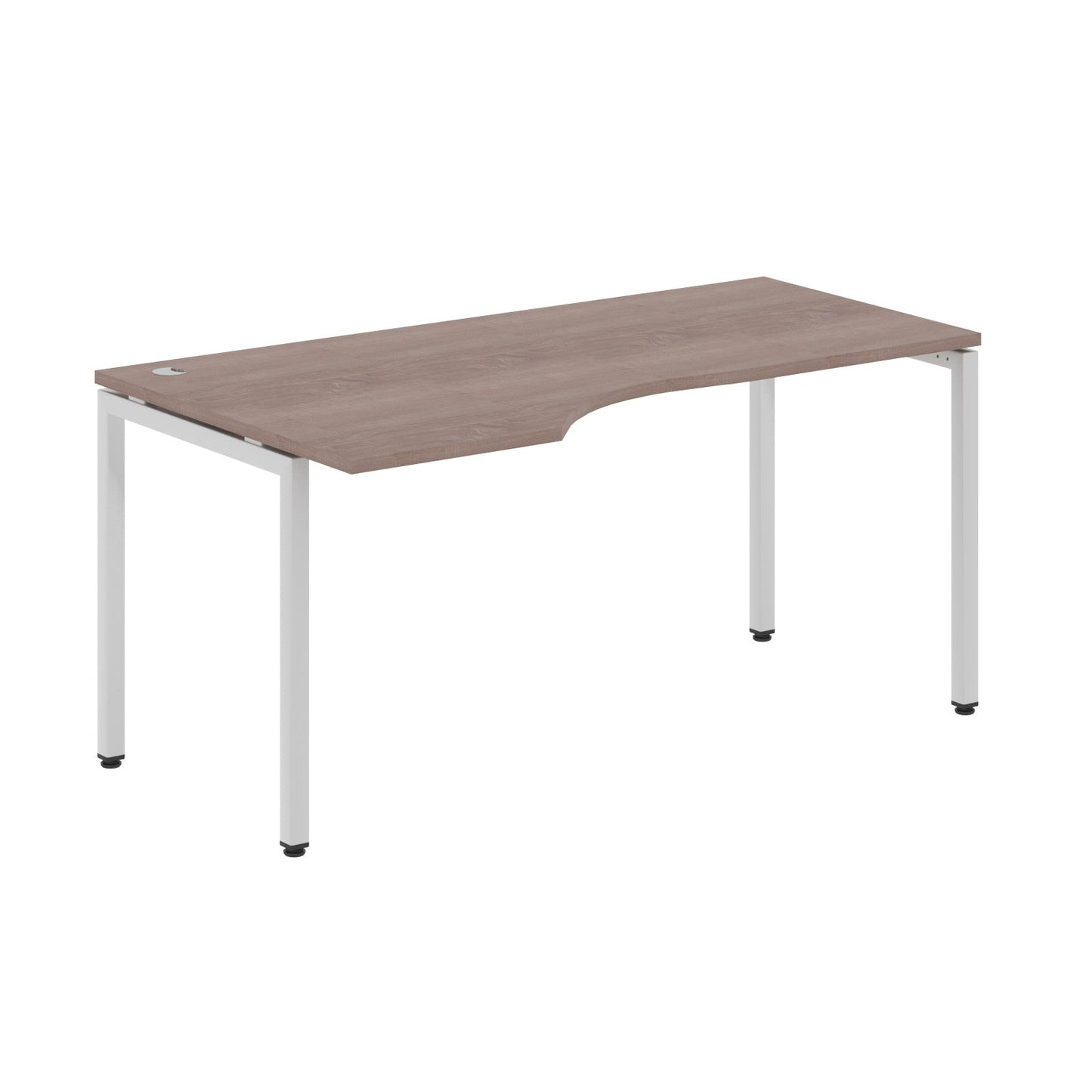L SHAPE DESK MADE IN 25MM MFC TOP, E1 LAMINATE CHIPBOARD WITH WOODEN MODESTY PANEL 40X40MM METAL U SHAPE FRAMES by Treejar | Souqify