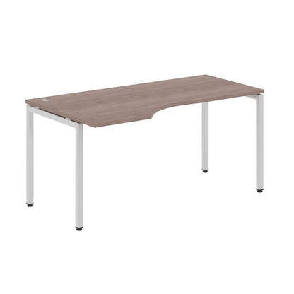 L SHAPE DESK MADE IN 25MM MFC TOP, E1 LAMINATE CHIPBOARD WITH WOODEN MODESTY PANEL 40X40MM METAL U SHAPE FRAMES by Treejar | Souqify