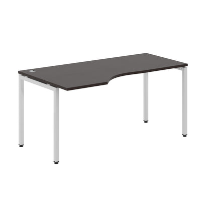 L SHAPE DESK MADE IN 25MM MFC TOP, E1 LAMINATE CHIPBOARD WITH WOODEN MODESTY PANEL 40X40MM METAL U SHAPE FRAMES by Treejar | Souqify