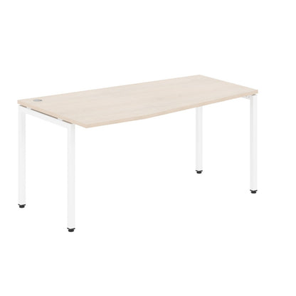 L SHAPE DESK MADE IN 25MM MFC TOP, E1 LAMINATE CHIPBOARD WITH WOODEN MODESTY PANEL 40X40MM METAL U SHAPE FRAMES by Treejar | Souqify