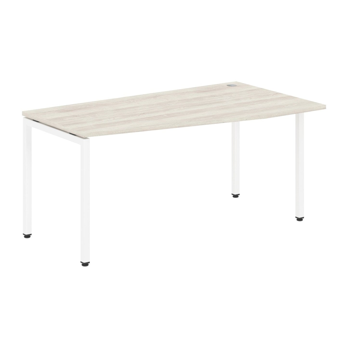 L SHAPE DESK MADE IN 25MM MFC TOP, E1 LAMINATE CHIPBOARD WITH WOODEN MODESTY PANEL 40X40MM METAL U SHAPE FRAMES by Treejar | Souqify
