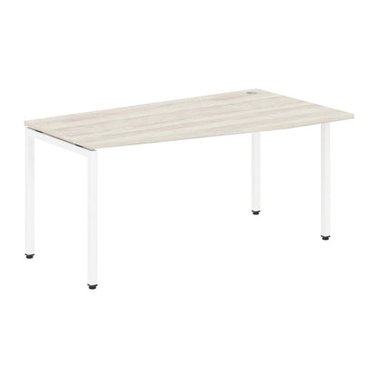 L SHAPE DESK MADE IN 25MM MFC TOP, E1 LAMINATE CHIPBOARD WITH WOODEN MODESTY PANEL 40X40MM METAL U SHAPE FRAMES by Treejar | Souqify