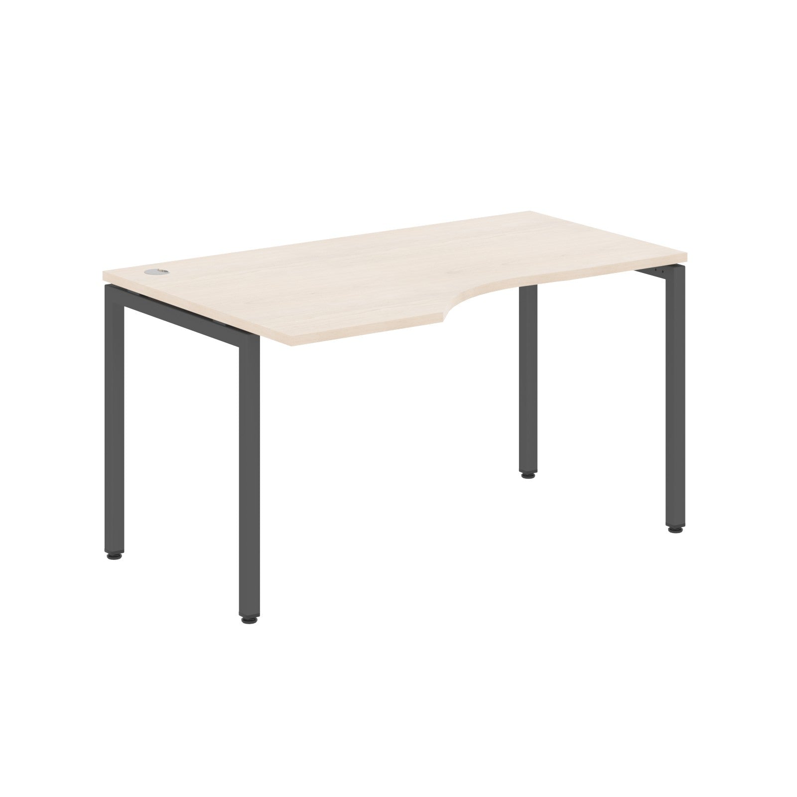 L SHAPE DESK MADE IN 25MM MFC TOP, E1 LAMINATE CHIPBOARD WITH WOODEN MODESTY PANEL 40X40MM METAL U SHAPE FRAMES by Treejar | Souqify