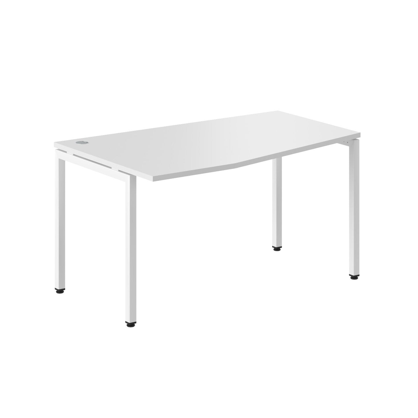 L SHAPE DESK MADE IN 25MM MFC TOP, E1 LAMINATE CHIPBOARD WITH WOODEN MODESTY PANEL 40X40MM METAL U SHAPE FRAMES by Treejar | Souqify