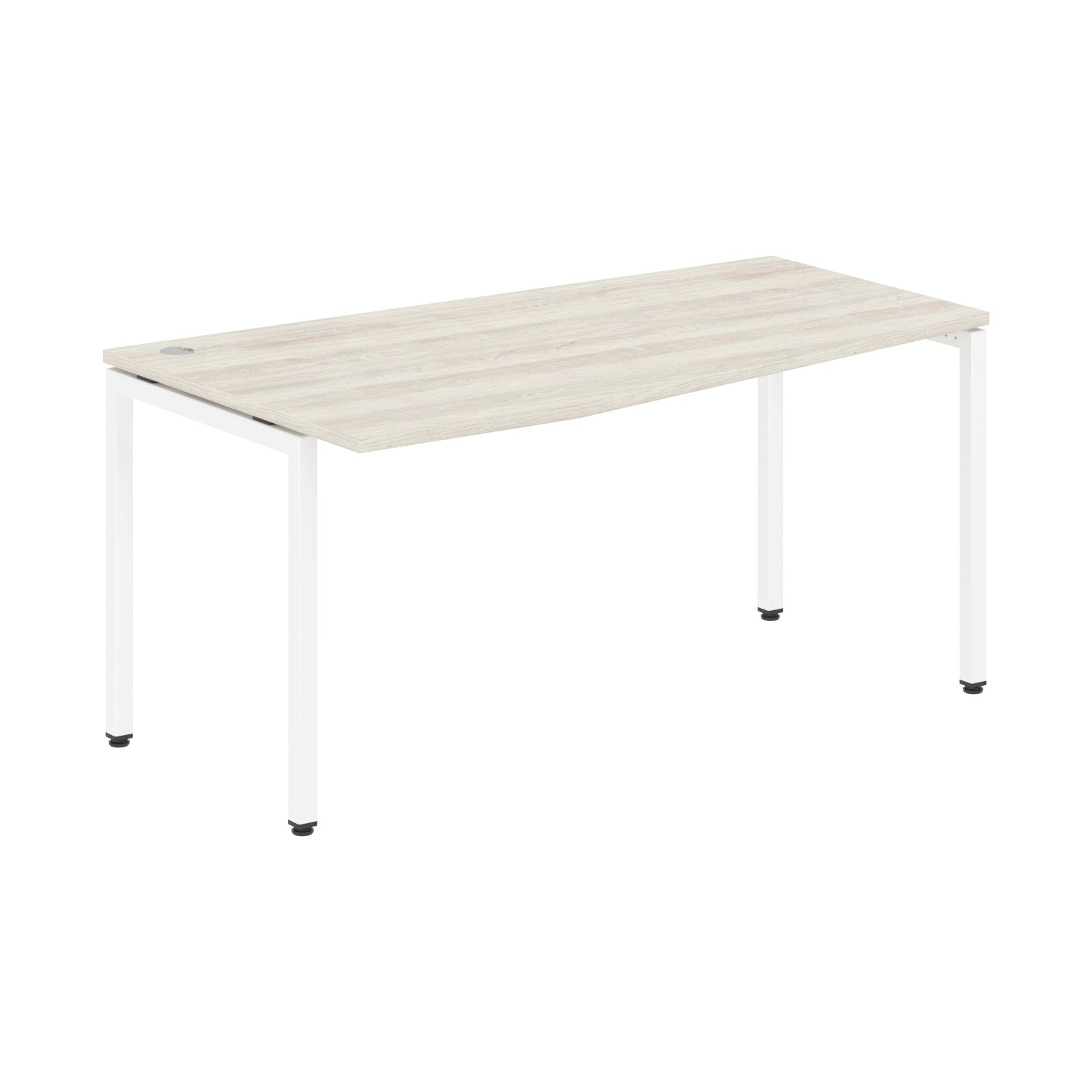 L SHAPE DESK MADE IN 25MM MFC TOP, E1 LAMINATE CHIPBOARD WITH WOODEN MODESTY PANEL 40X40MM METAL U SHAPE FRAMES by Treejar | Souqify