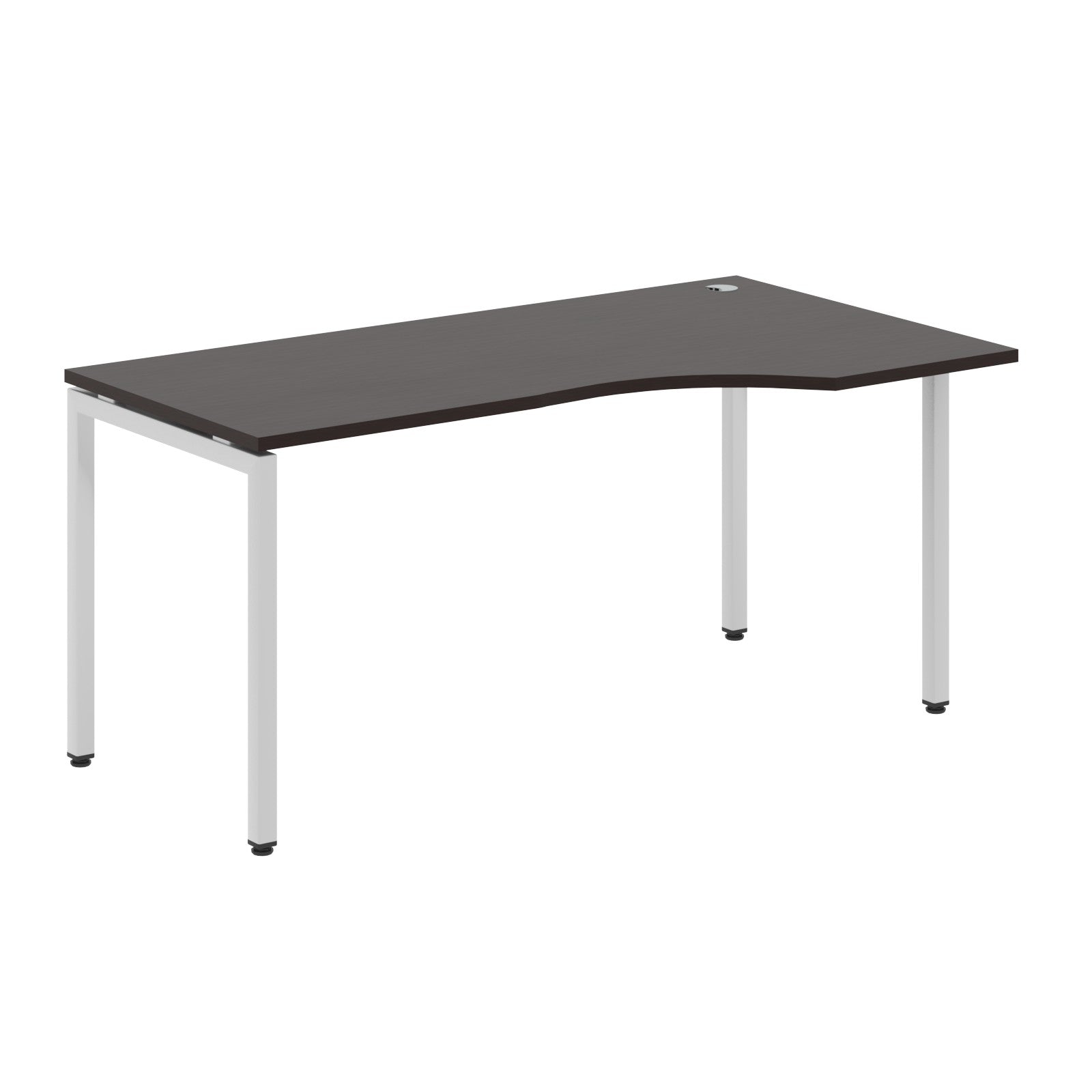 L SHAPE DESK MADE IN 25MM MFC TOP, E1 LAMINATE CHIPBOARD WITH WOODEN MODESTY PANEL 40X40MM METAL U SHAPE FRAMES by Treejar | Souqify