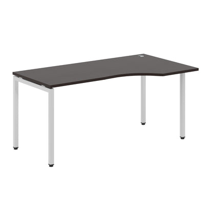 L SHAPE DESK MADE IN 25MM MFC TOP, E1 LAMINATE CHIPBOARD WITH WOODEN MODESTY PANEL 40X40MM METAL U SHAPE FRAMES by Treejar | Souqify