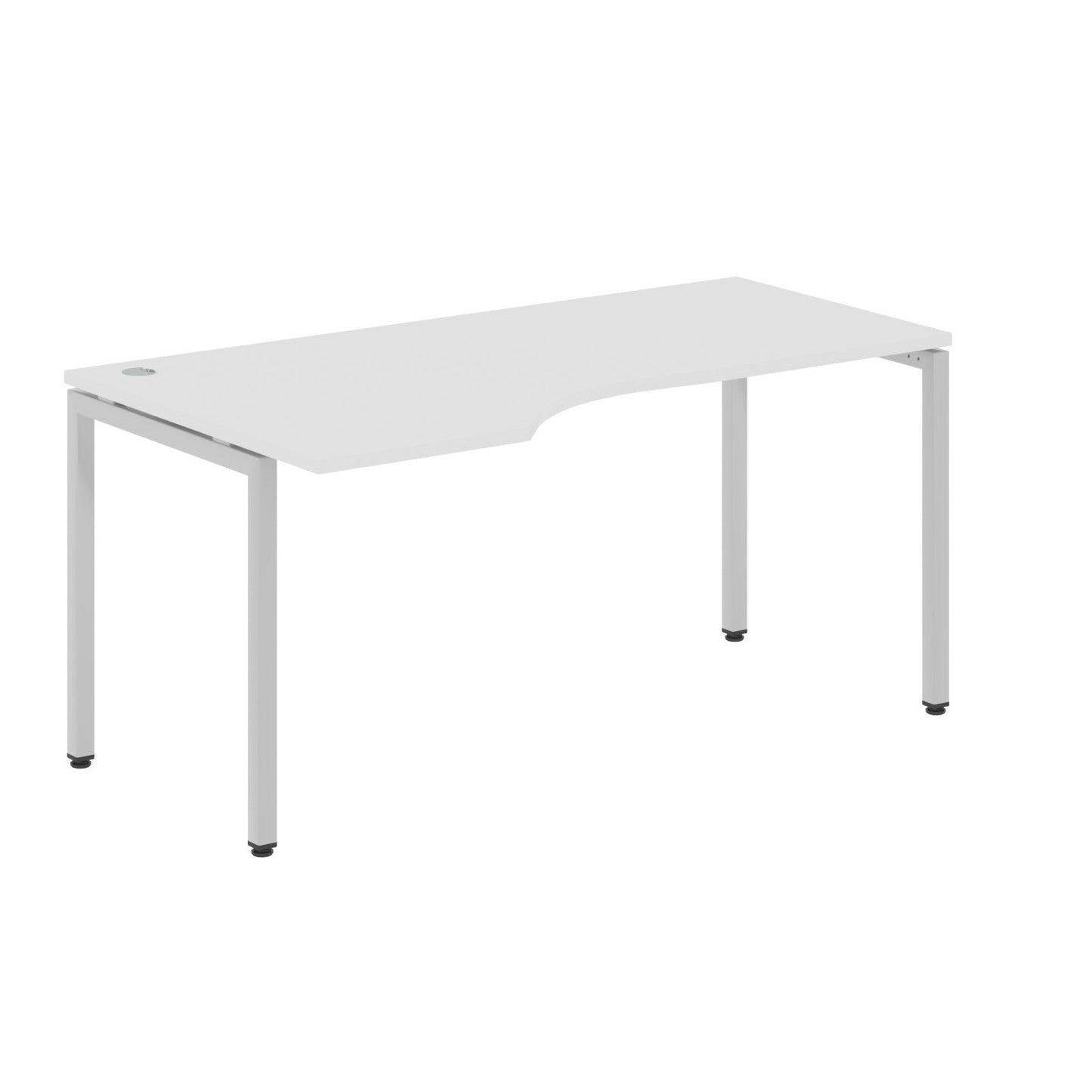 L SHAPE DESK MADE IN 25MM MFC TOP, E1 LAMINATE CHIPBOARD WITH WOODEN MODESTY PANEL 40X40MM METAL U SHAPE FRAMES by Treejar | Souqify