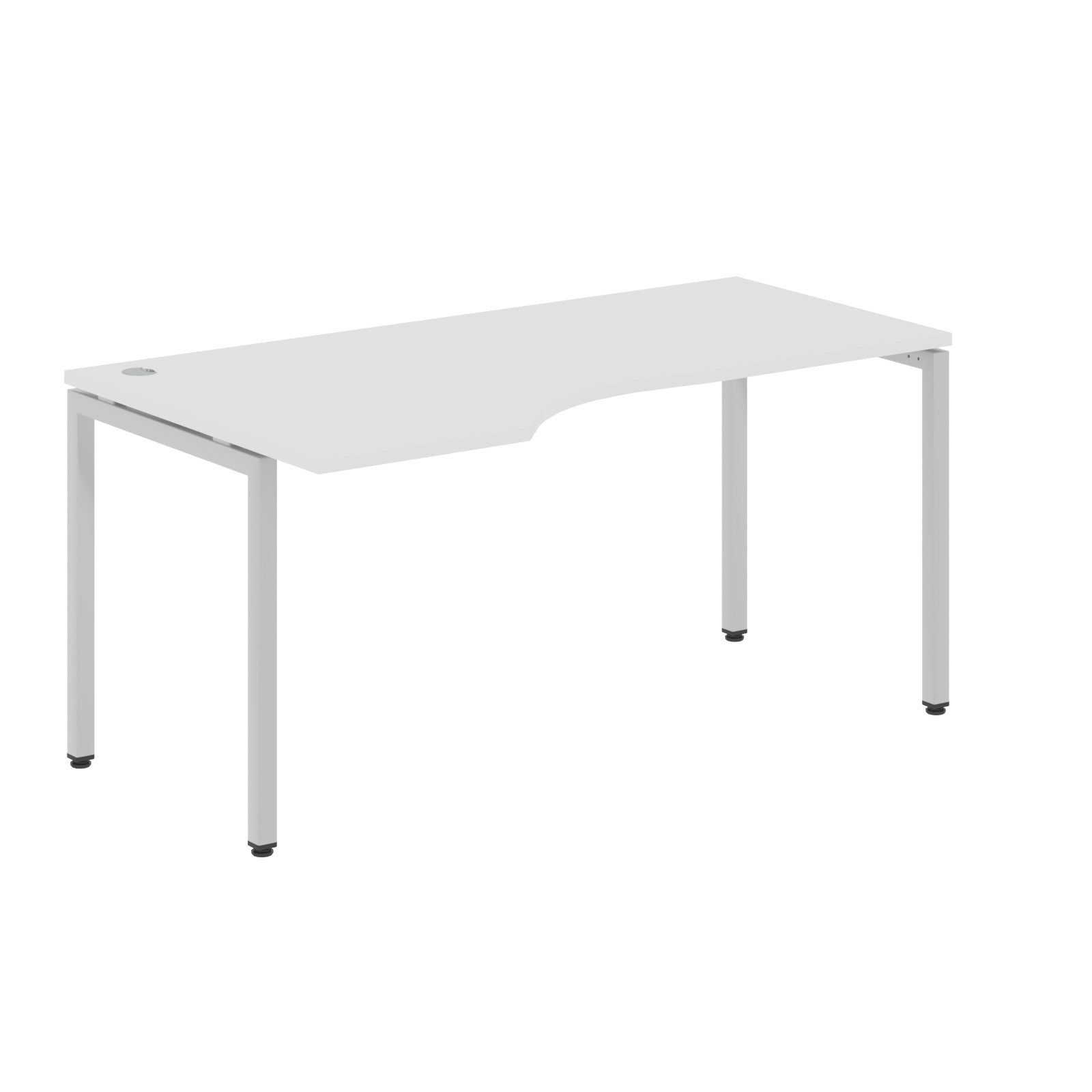 L SHAPE DESK MADE IN 25MM MFC TOP, E1 LAMINATE CHIPBOARD WITH WOODEN MODESTY PANEL 40X40MM METAL U SHAPE FRAMES by Treejar | Souqify