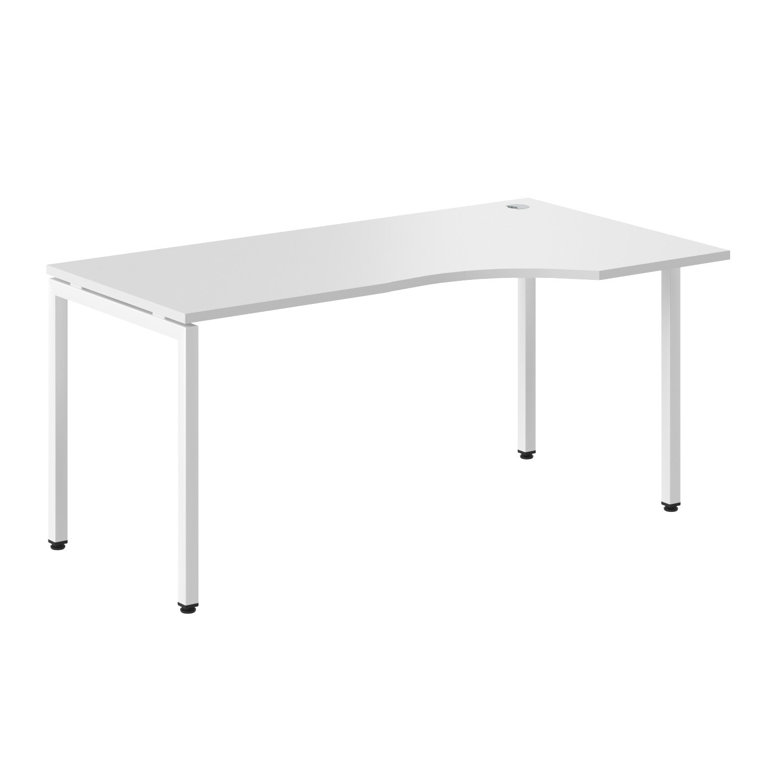 L SHAPE DESK MADE IN 25MM MFC TOP, E1 LAMINATE CHIPBOARD WITH WOODEN MODESTY PANEL 40X40MM METAL U SHAPE FRAMES by Treejar | Souqify