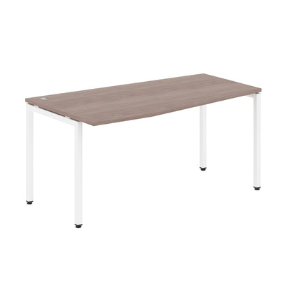 L SHAPE DESK MADE IN 25MM MFC TOP, E1 LAMINATE CHIPBOARD WITH WOODEN MODESTY PANEL 40X40MM METAL U SHAPE FRAMES by Treejar | Souqify