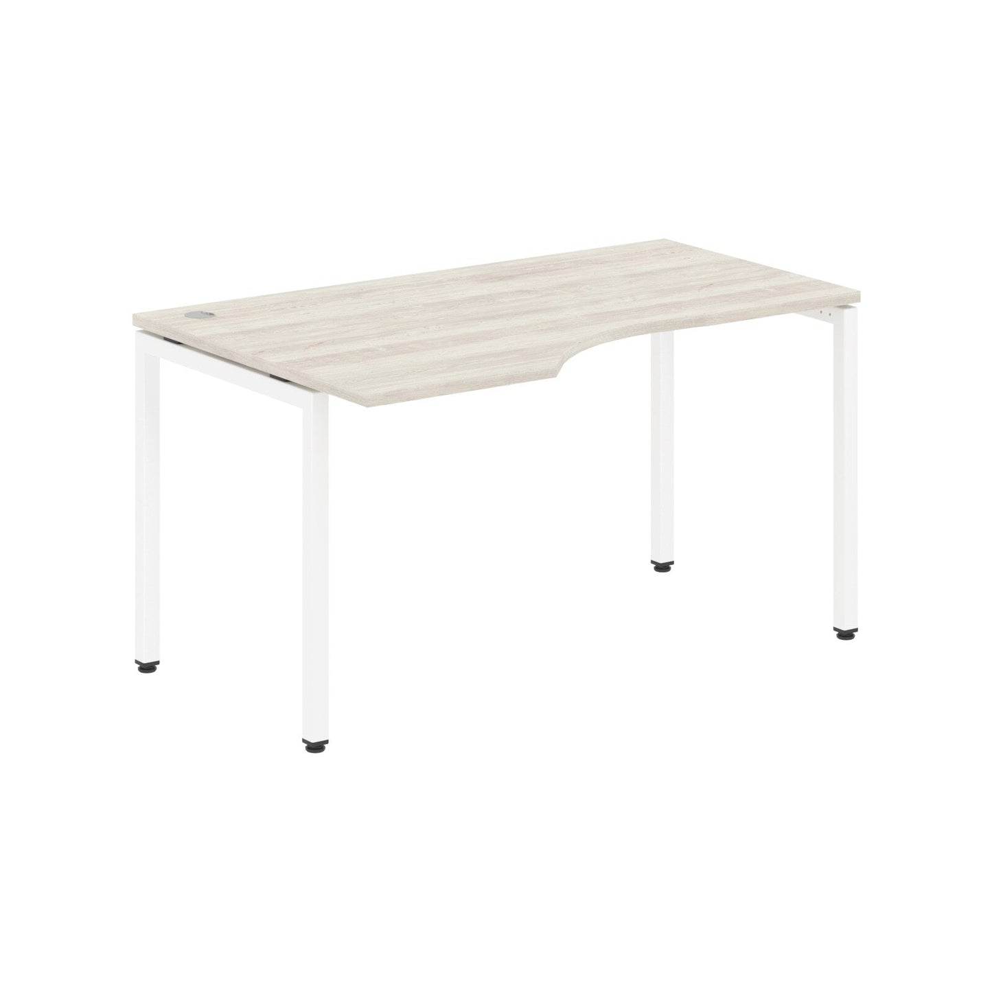 L SHAPE DESK MADE IN 25MM MFC TOP, E1 LAMINATE CHIPBOARD WITH WOODEN MODESTY PANEL 40X40MM METAL U SHAPE FRAMES by Treejar | Souqify