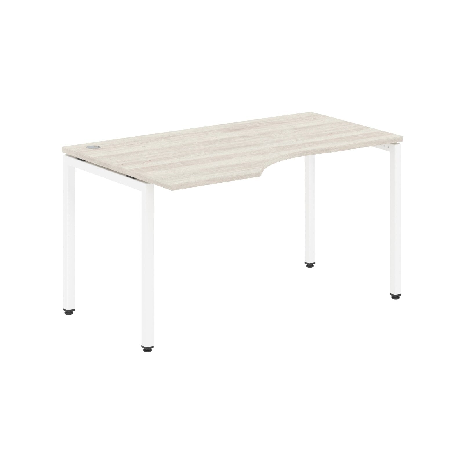 L SHAPE DESK MADE IN 25MM MFC TOP, E1 LAMINATE CHIPBOARD WITH WOODEN MODESTY PANEL 40X40MM METAL U SHAPE FRAMES by Treejar | Souqify