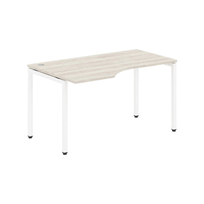 L SHAPE DESK MADE IN 25MM MFC TOP, E1 LAMINATE CHIPBOARD WITH WOODEN MODESTY PANEL 40X40MM METAL U SHAPE FRAMES by Treejar | Souqify