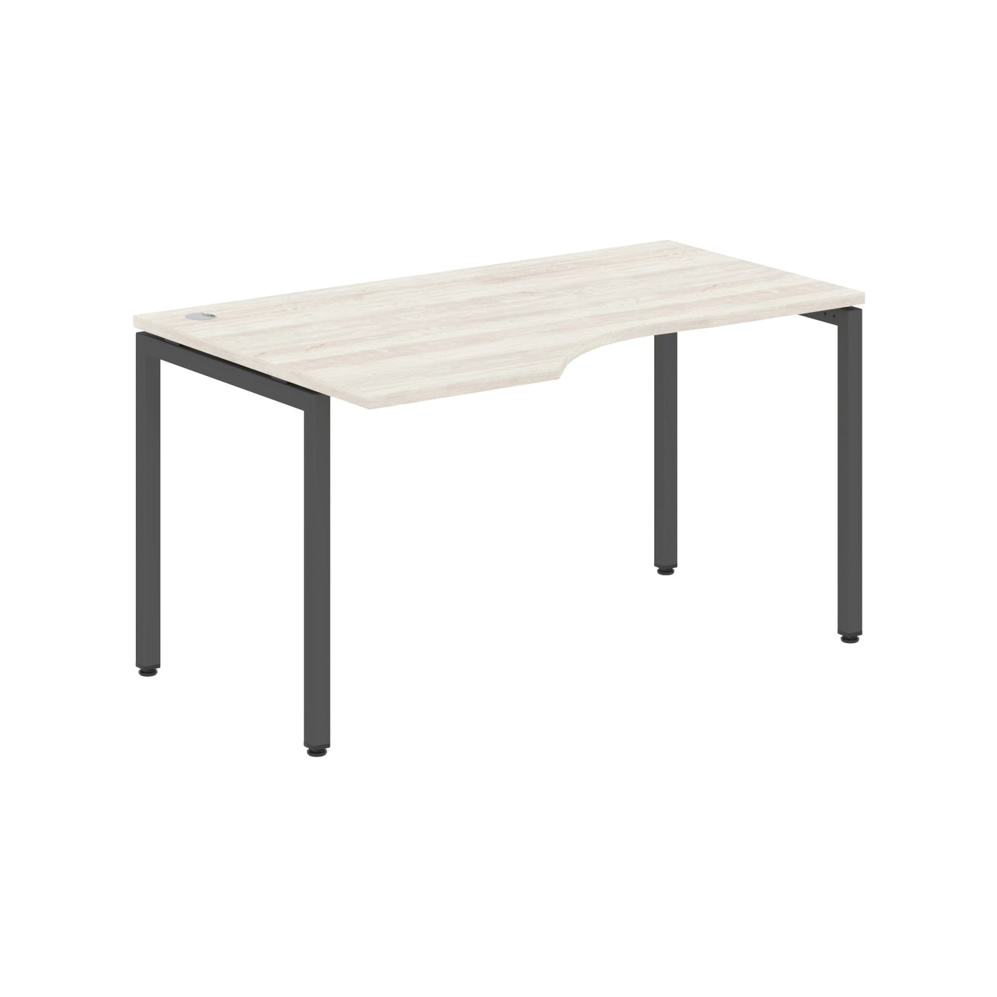 L SHAPE DESK MADE IN 25MM MFC TOP, E1 LAMINATE CHIPBOARD WITH WOODEN MODESTY PANEL 40X40MM METAL U SHAPE FRAMES by Treejar | Souqify