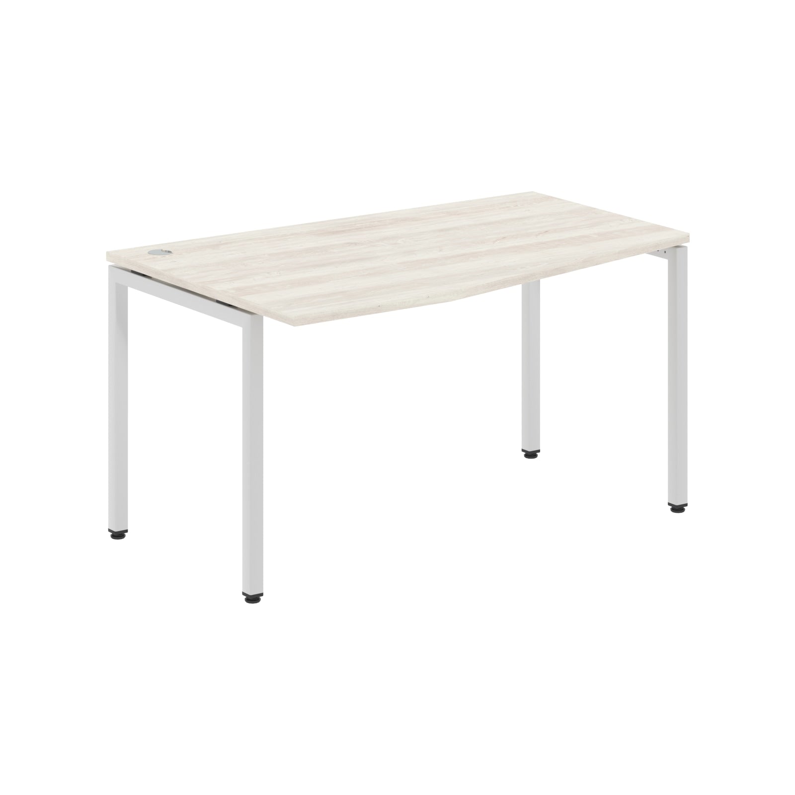 L SHAPE DESK MADE IN 25MM MFC TOP, E1 LAMINATE CHIPBOARD WITH WOODEN MODESTY PANEL 40X40MM METAL U SHAPE FRAMES by Treejar | Souqify