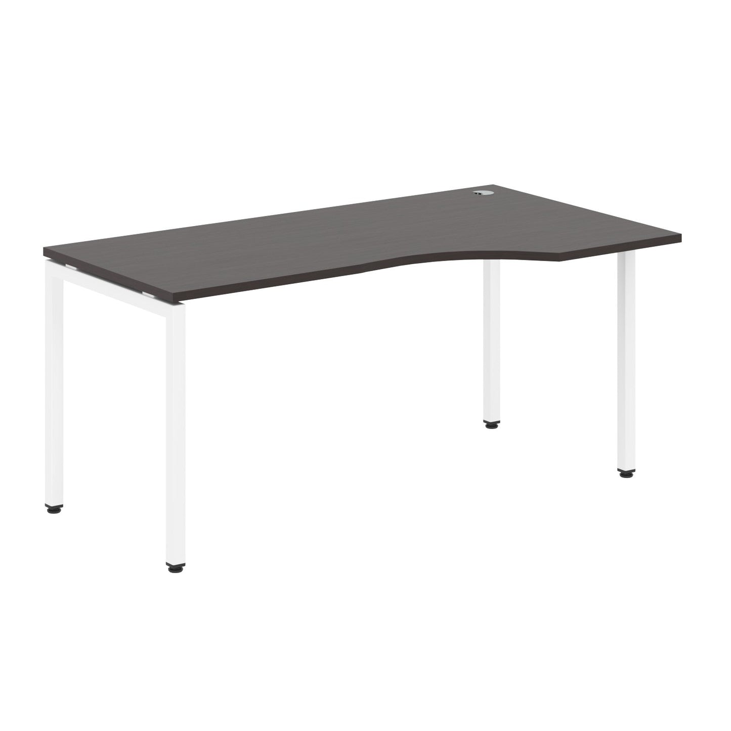 L SHAPE DESK MADE IN 25MM MFC TOP, E1 LAMINATE CHIPBOARD WITH WOODEN MODESTY PANEL 40X40MM METAL U SHAPE FRAMES by Treejar | Souqify