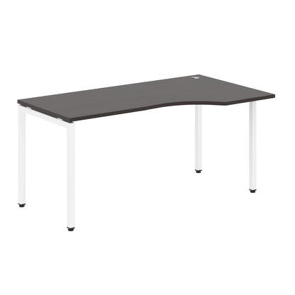 L SHAPE DESK MADE IN 25MM MFC TOP, E1 LAMINATE CHIPBOARD WITH WOODEN MODESTY PANEL 40X40MM METAL U SHAPE FRAMES by Treejar | Souqify