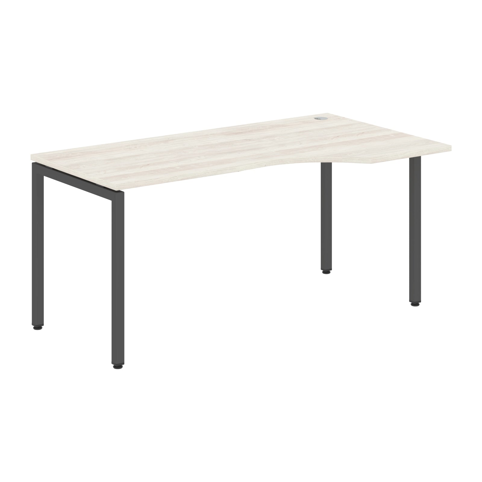 L SHAPE DESK MADE IN 25MM MFC TOP, E1 LAMINATE CHIPBOARD WITH WOODEN MODESTY PANEL 40X40MM METAL U SHAPE FRAMES by Treejar | Souqify