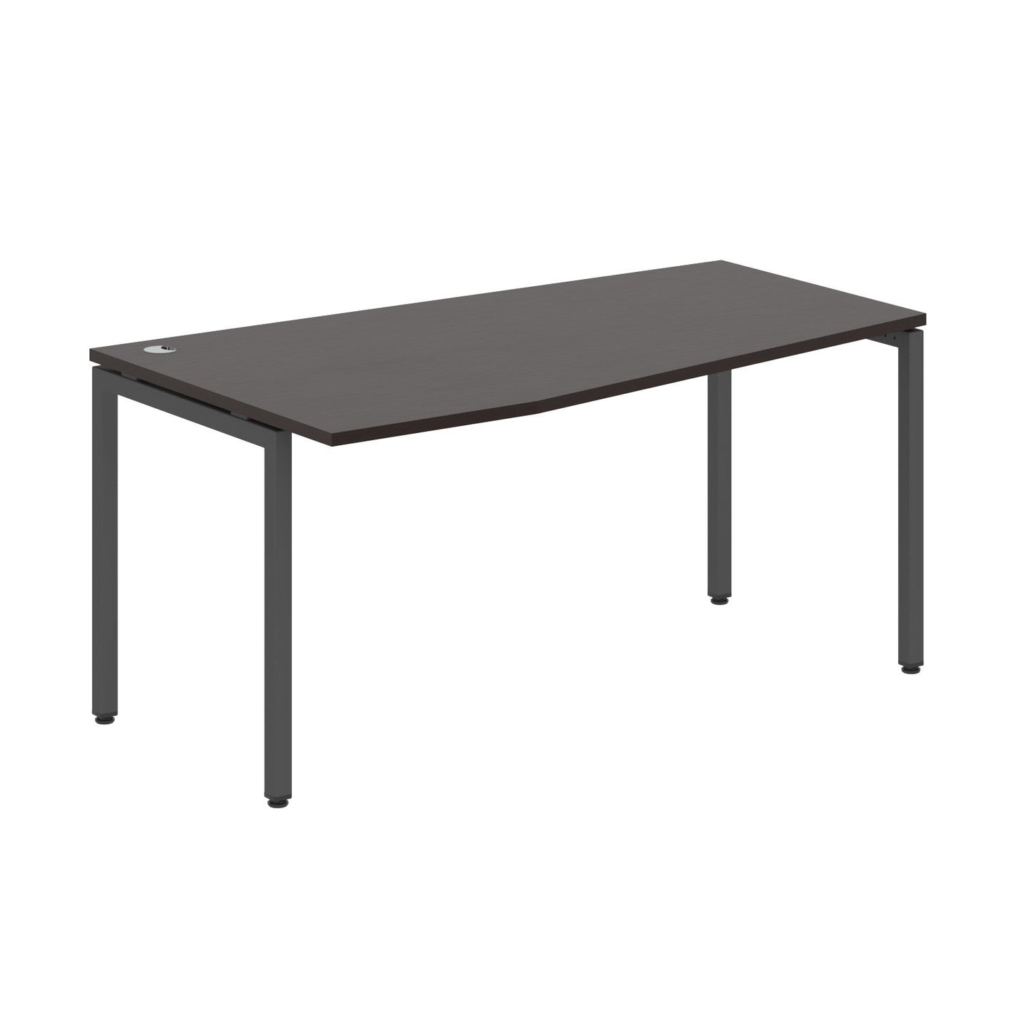 L SHAPE DESK MADE IN 25MM MFC TOP, E1 LAMINATE CHIPBOARD WITH WOODEN MODESTY PANEL 40X40MM METAL U SHAPE FRAMES by Treejar | Souqify