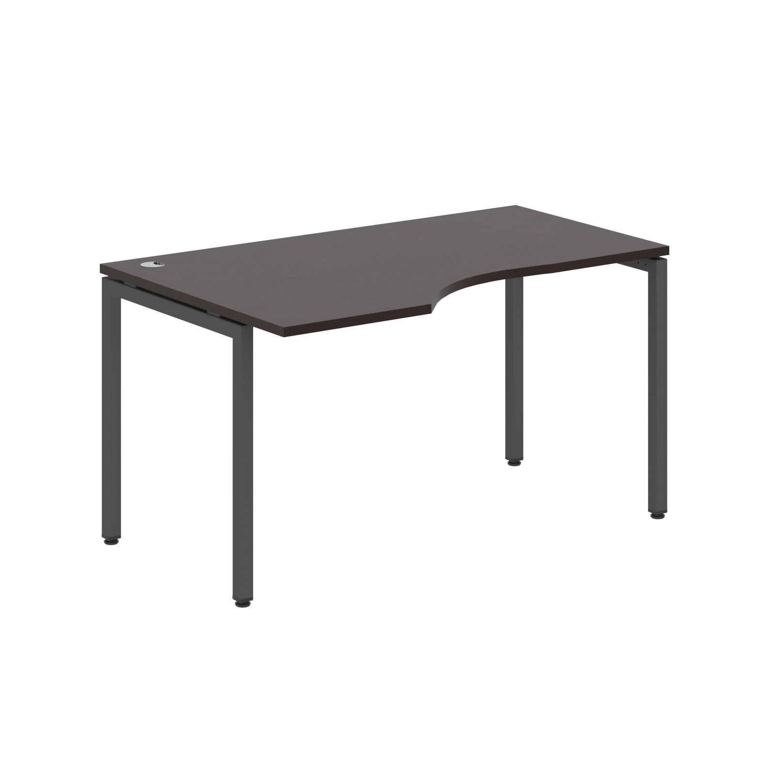 L SHAPE DESK MADE IN 25MM MFC TOP, E1 LAMINATE CHIPBOARD WITH WOODEN MODESTY PANEL 40X40MM METAL U SHAPE FRAMES by Treejar | Souqify