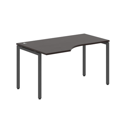 L SHAPE DESK MADE IN 25MM MFC TOP, E1 LAMINATE CHIPBOARD WITH WOODEN MODESTY PANEL 40X40MM METAL U SHAPE FRAMES by Treejar | Souqify