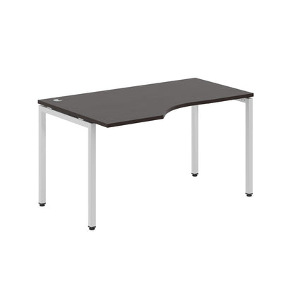 L SHAPE DESK MADE IN 25MM MFC TOP, E1 LAMINATE CHIPBOARD WITH WOODEN MODESTY PANEL 40X40MM METAL U SHAPE FRAMES by Treejar | Souqify