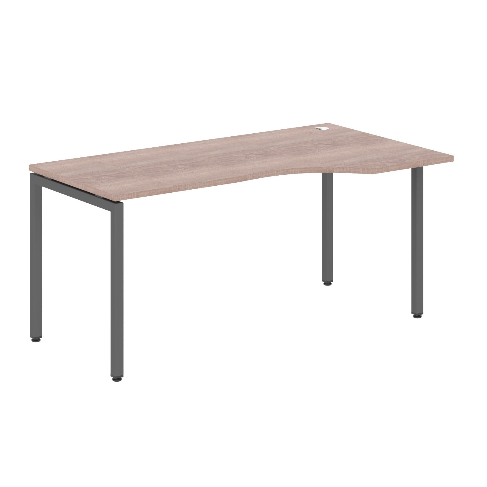 L SHAPE DESK MADE IN 25MM MFC TOP, E1 LAMINATE CHIPBOARD WITH WOODEN MODESTY PANEL 40X40MM METAL U SHAPE FRAMES by Treejar | Souqify