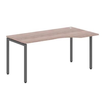 L SHAPE DESK MADE IN 25MM MFC TOP, E1 LAMINATE CHIPBOARD WITH WOODEN MODESTY PANEL 40X40MM METAL U SHAPE FRAMES by Treejar | Souqify