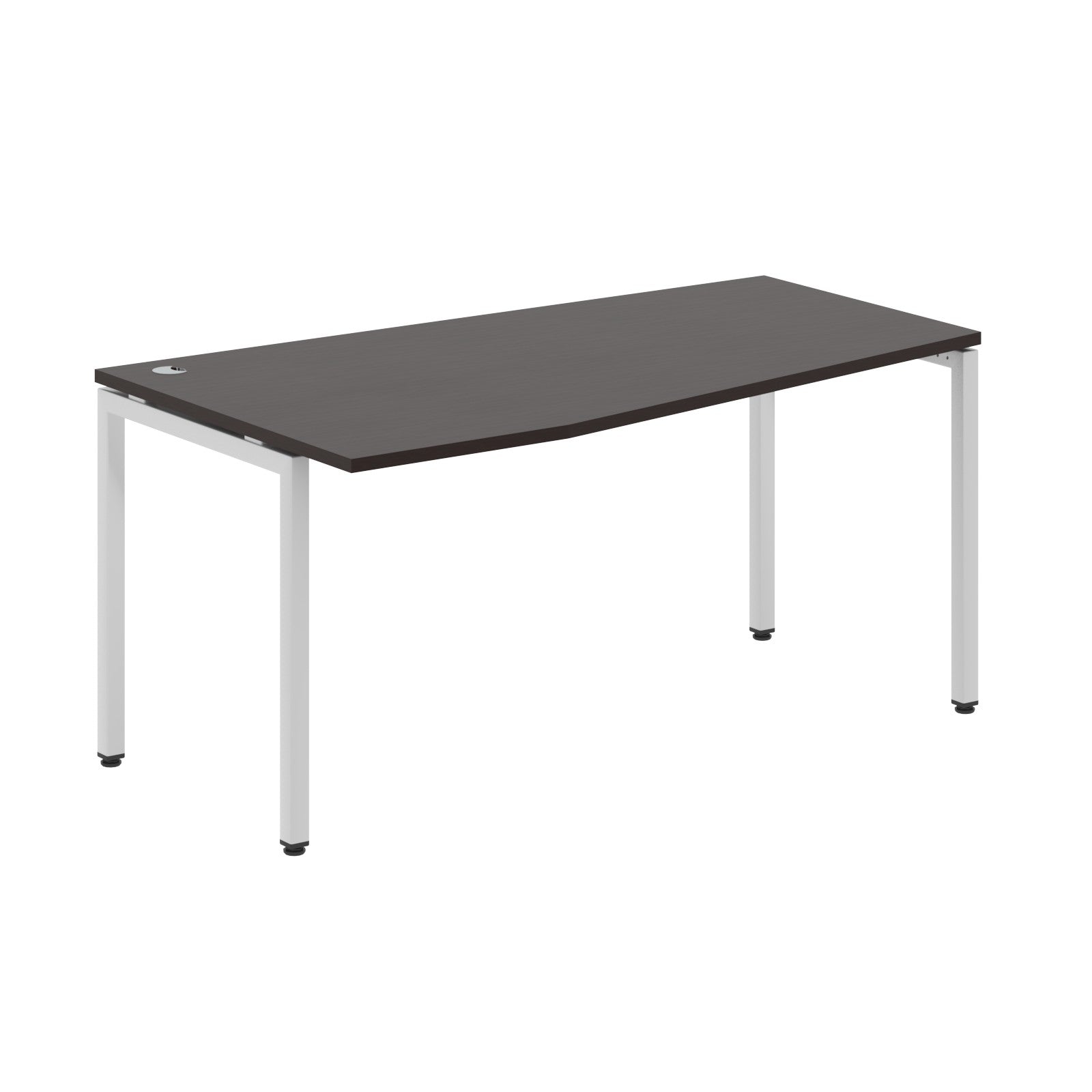 L SHAPE DESK MADE IN 25MM MFC TOP, E1 LAMINATE CHIPBOARD WITH WOODEN MODESTY PANEL 40X40MM METAL U SHAPE FRAMES by Treejar | Souqify