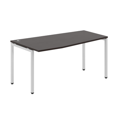 L SHAPE DESK MADE IN 25MM MFC TOP, E1 LAMINATE CHIPBOARD WITH WOODEN MODESTY PANEL 40X40MM METAL U SHAPE FRAMES by Treejar | Souqify