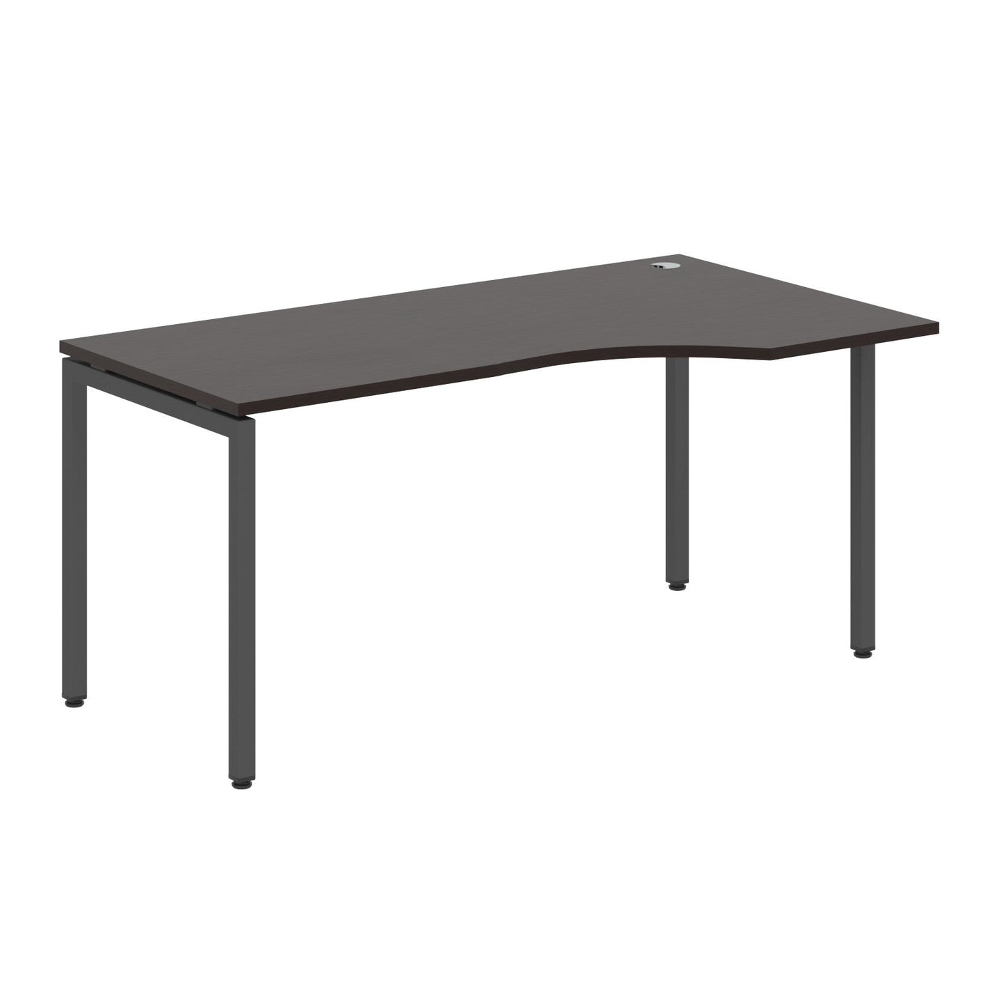 L SHAPE DESK MADE IN 25MM MFC TOP, E1 LAMINATE CHIPBOARD WITH WOODEN MODESTY PANEL 40X40MM METAL U SHAPE FRAMES by Treejar | Souqify